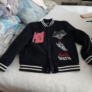 FBRK EUC MENS SZ 2XL REBEL MINDS LOUD PACK VARSITY JACKET COAT